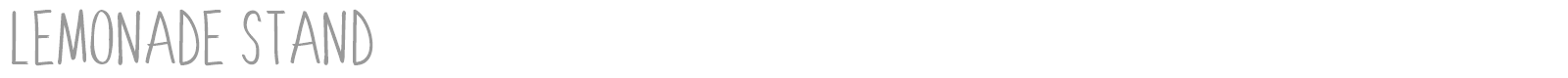 Lemonade Stand font preview